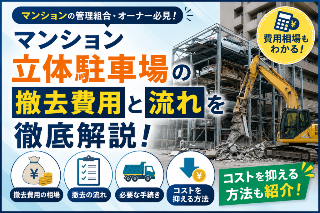 マンション立体駐車場の撤去費用