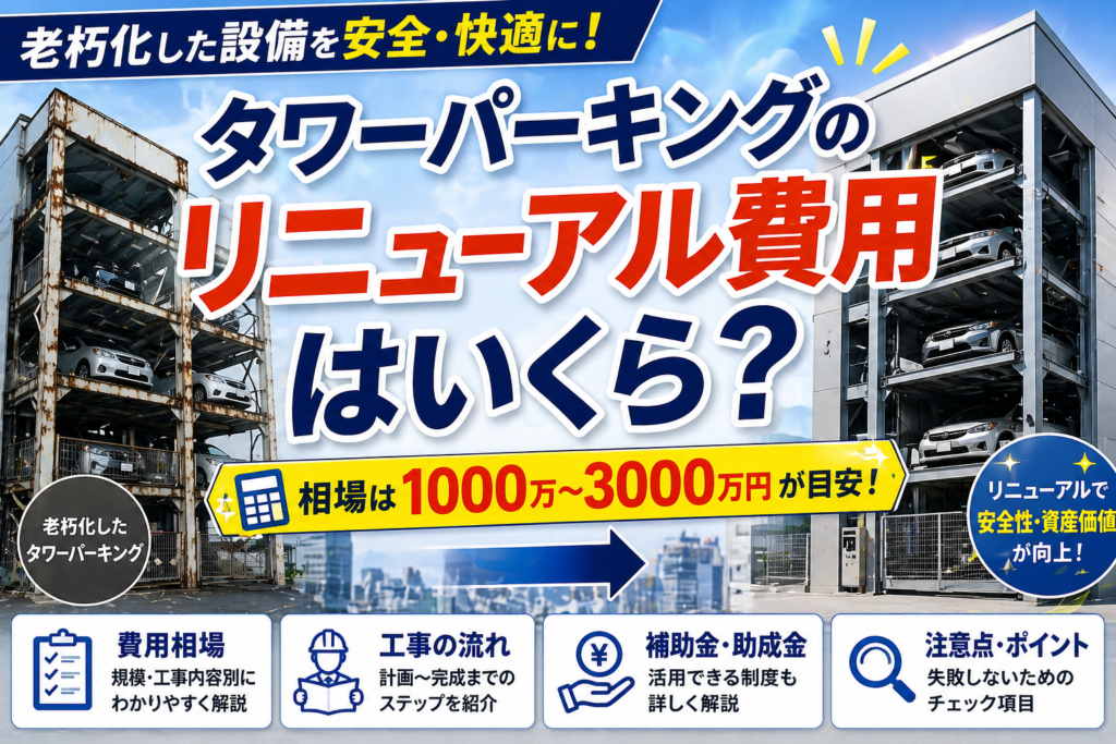 タワーパーキングのリニューアル費用
