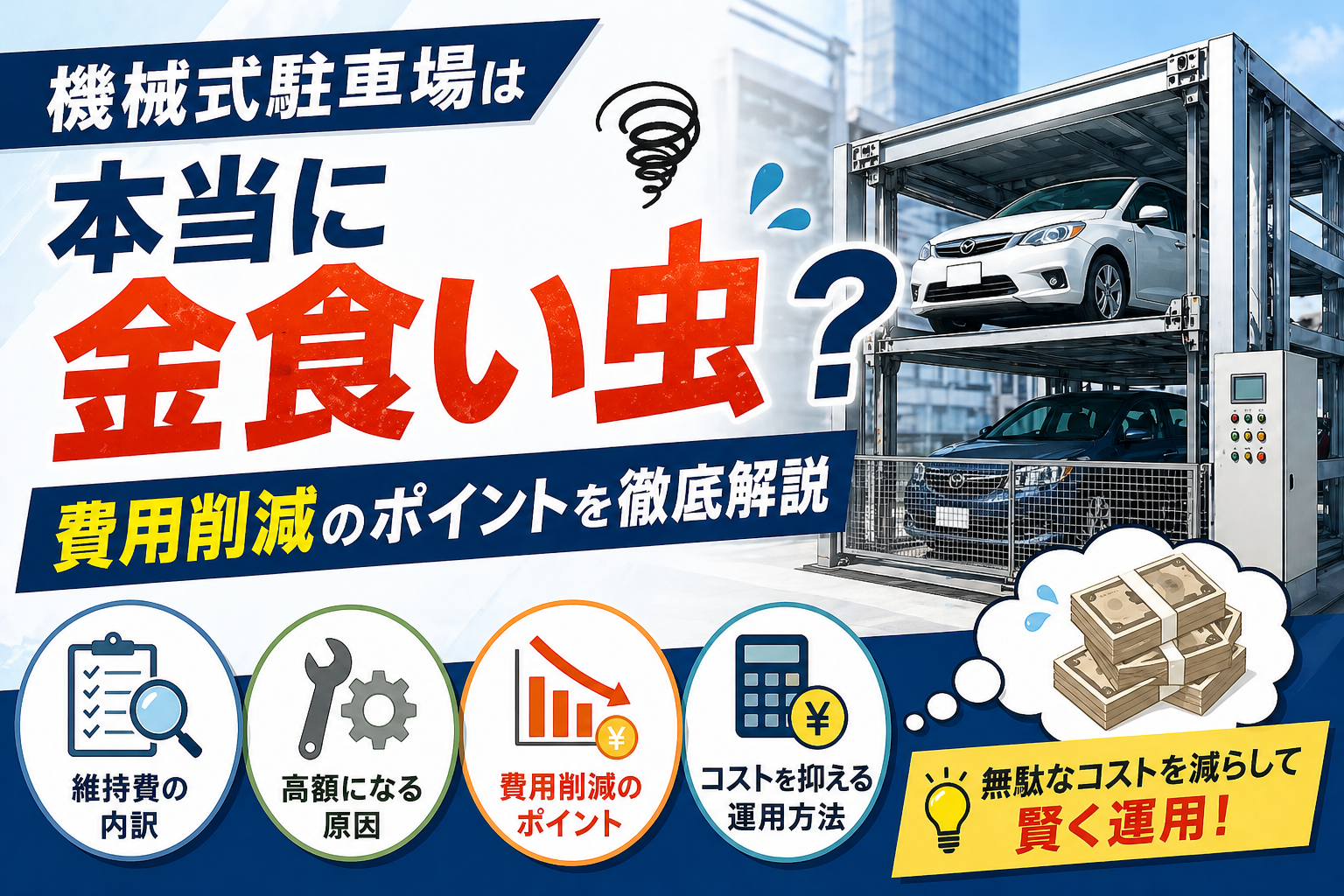 機械式駐車場は金食い虫