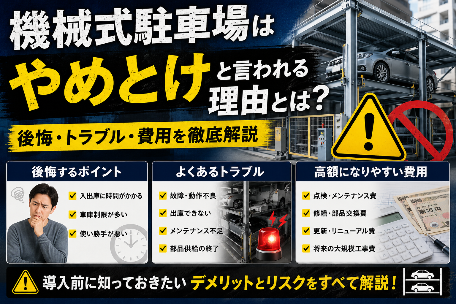 機械式駐車場やめとけ