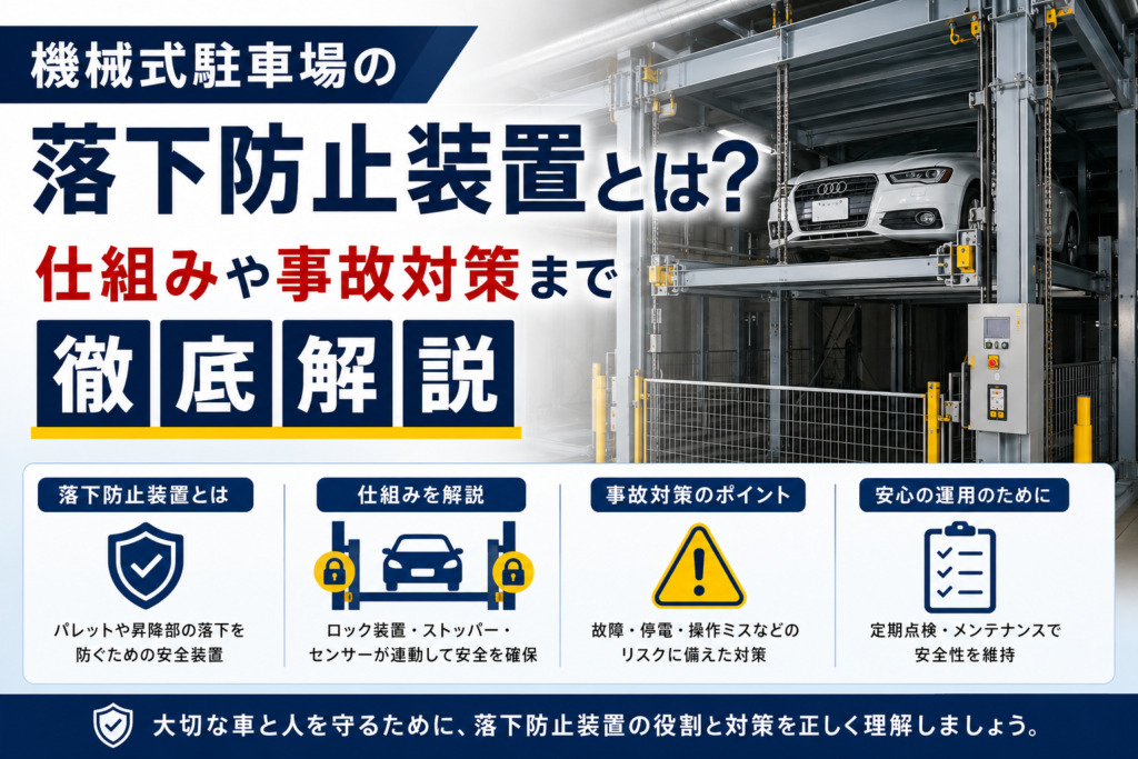 機械式駐車場の落下防止装置とは？仕組みや事故対策まで徹底解説