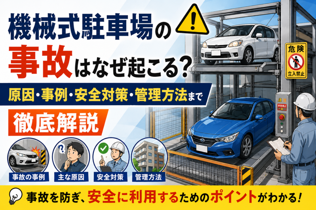 機械式駐車場の事故はなぜ起こる？原因・事例・安全対策・管理方法まで徹底解説