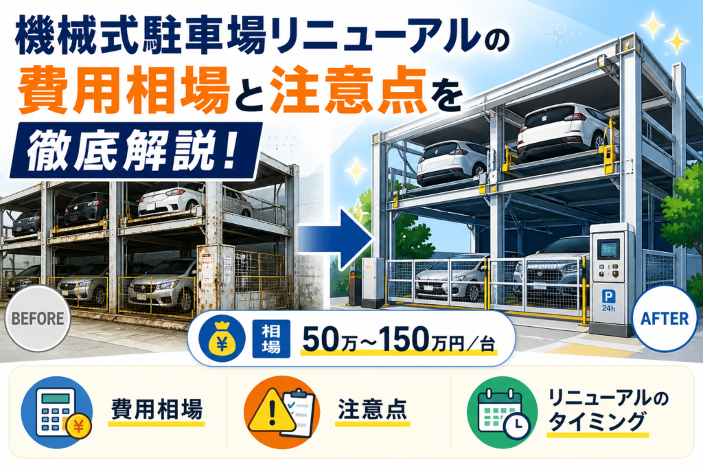 機械式駐車場のリニューアル費用