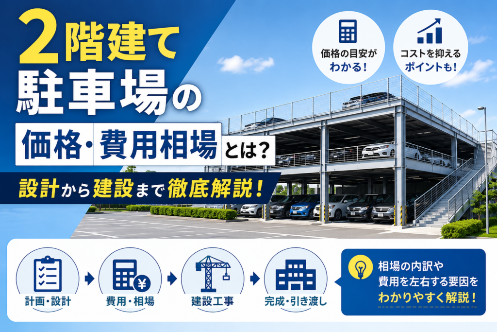 二階建て駐車場の価格・費用