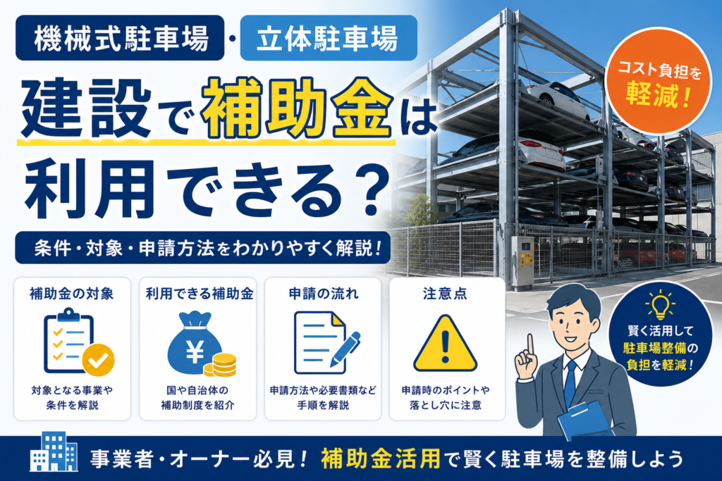 機械式駐車場の補助金